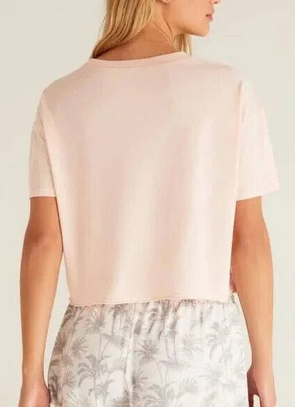 Pink Vintage Crop Tee