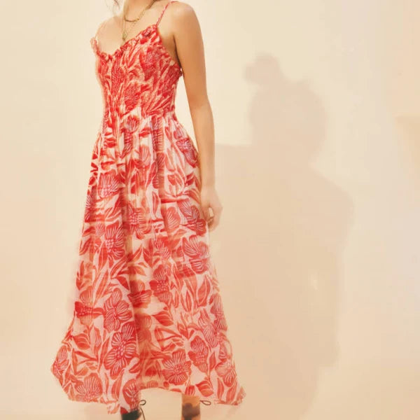 Sweet Nothings Midi Dress - Gardenia