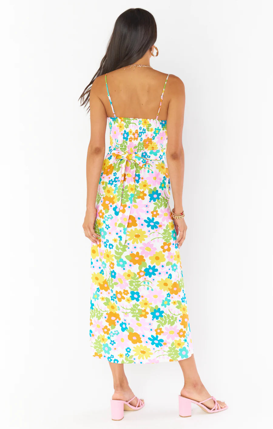 Amalfi Coast Midi Dress - Petal Pop