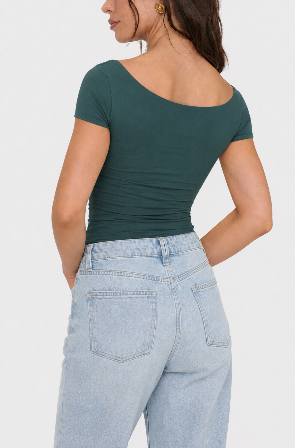 Clean Lines Sunfade Baby Tee - Midnight Mountain