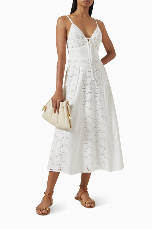 Angel Godet Midi Dress