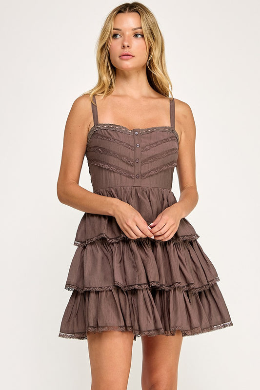 Trisha Dress - Brown