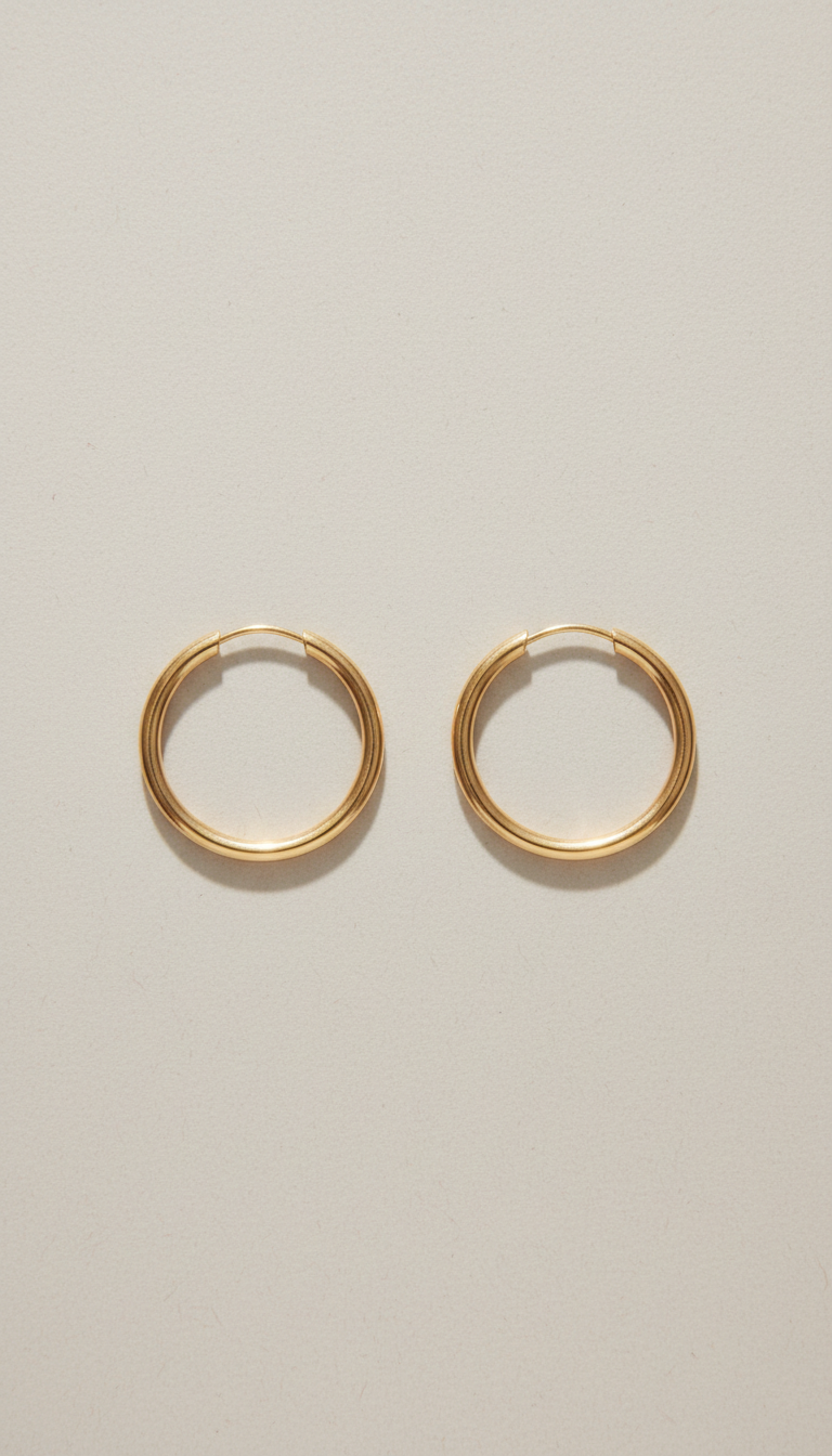 Minimalist Gold Hoop Earrings