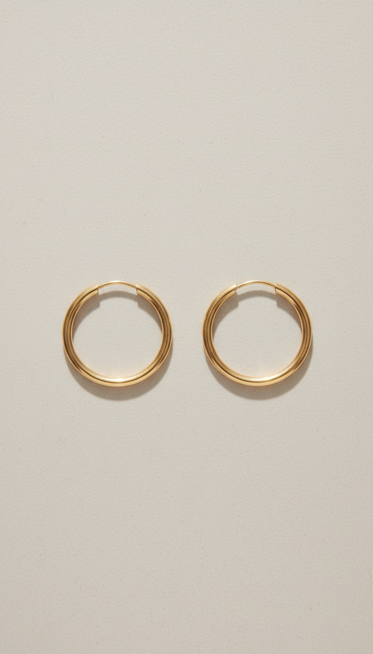 Minimalist Gold Hoop Earrings
