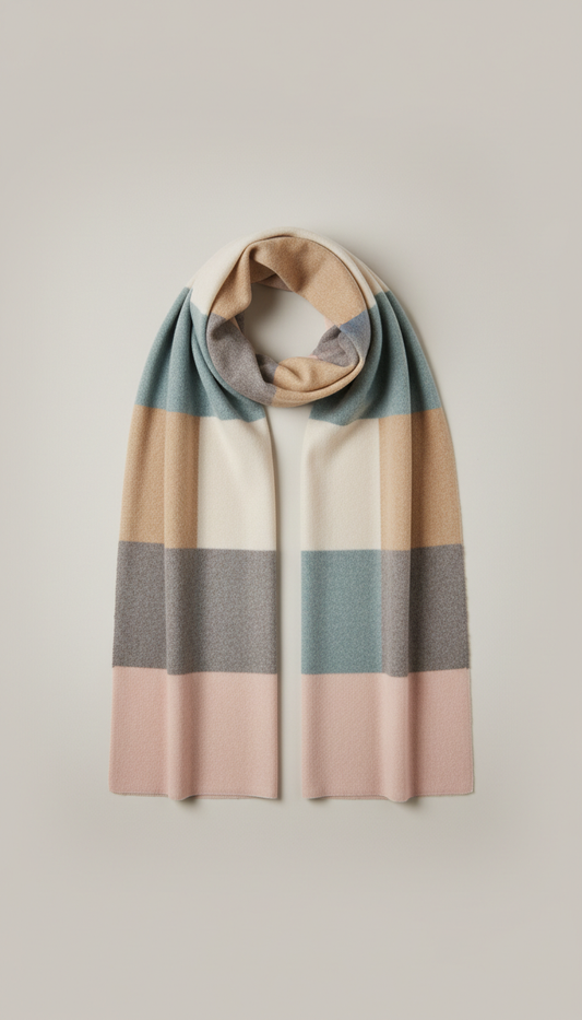 Cashmere Oversized Scarf in Charcoal