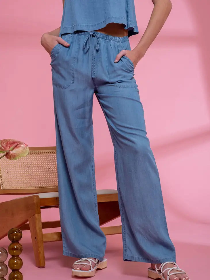 Chambray Pants