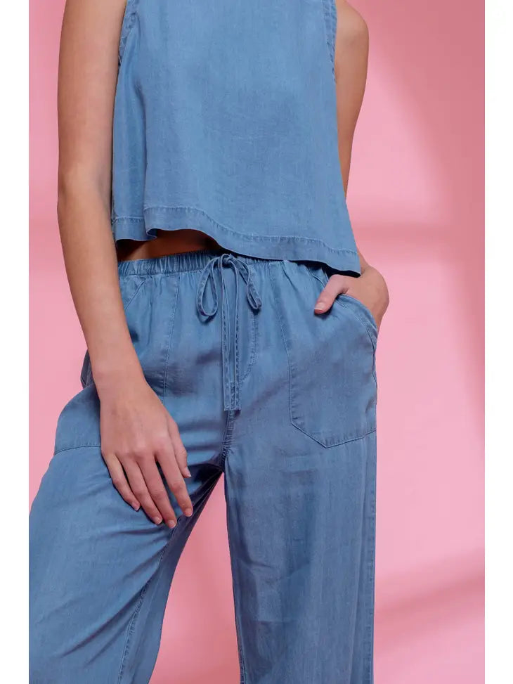 Chambray Pants