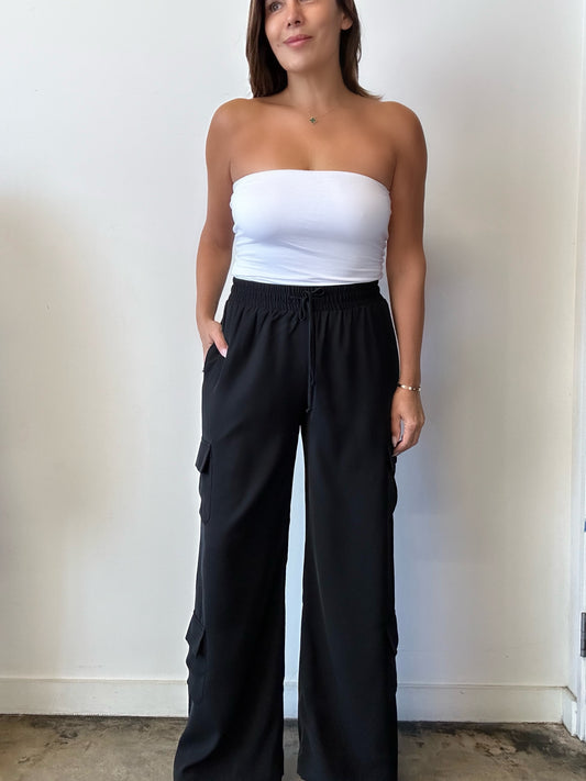 Wide Leg Cargo Pants