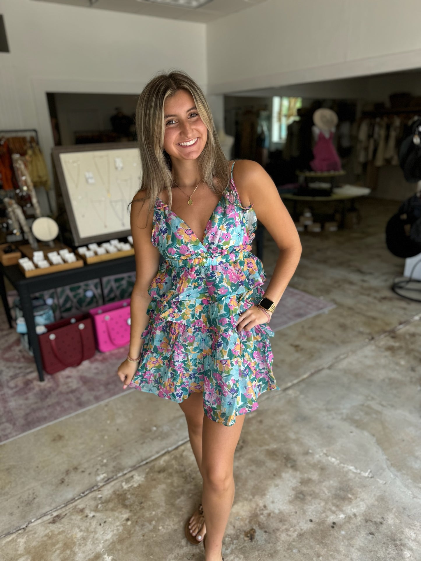 Luna Ruffle Dress