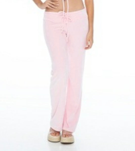 Pink Velvet Pants