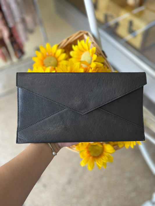 Latico Envelope Clutch - Black