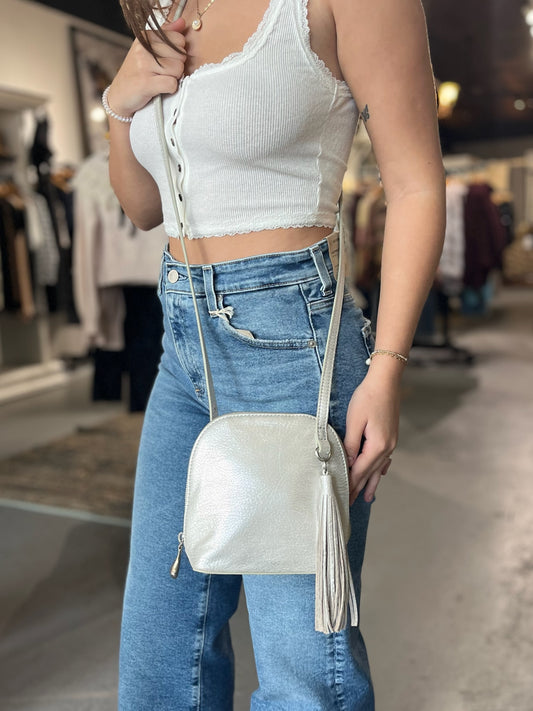 HOBO Nash Crossbody - Silver