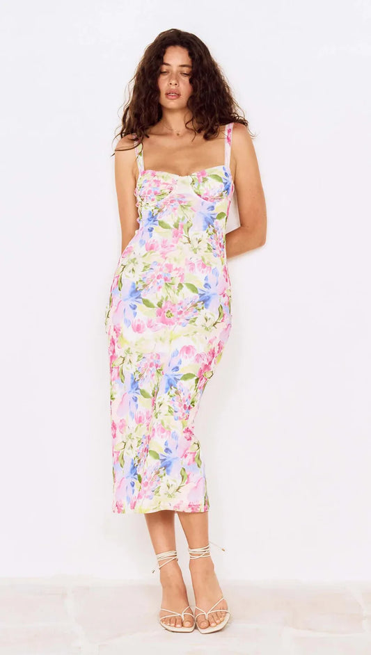 Celina Mesh Midi Dress