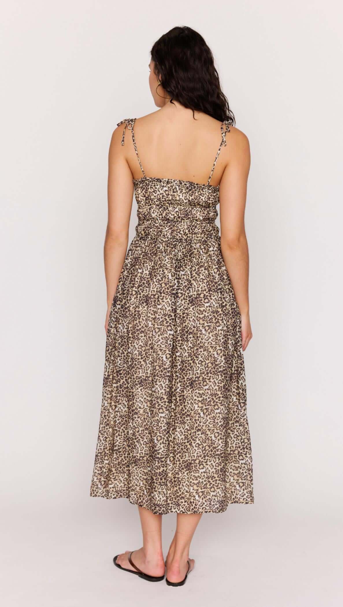 Tahlia Leopard Midi Dress