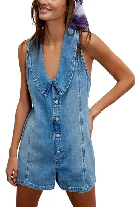 Dover Denim Romper