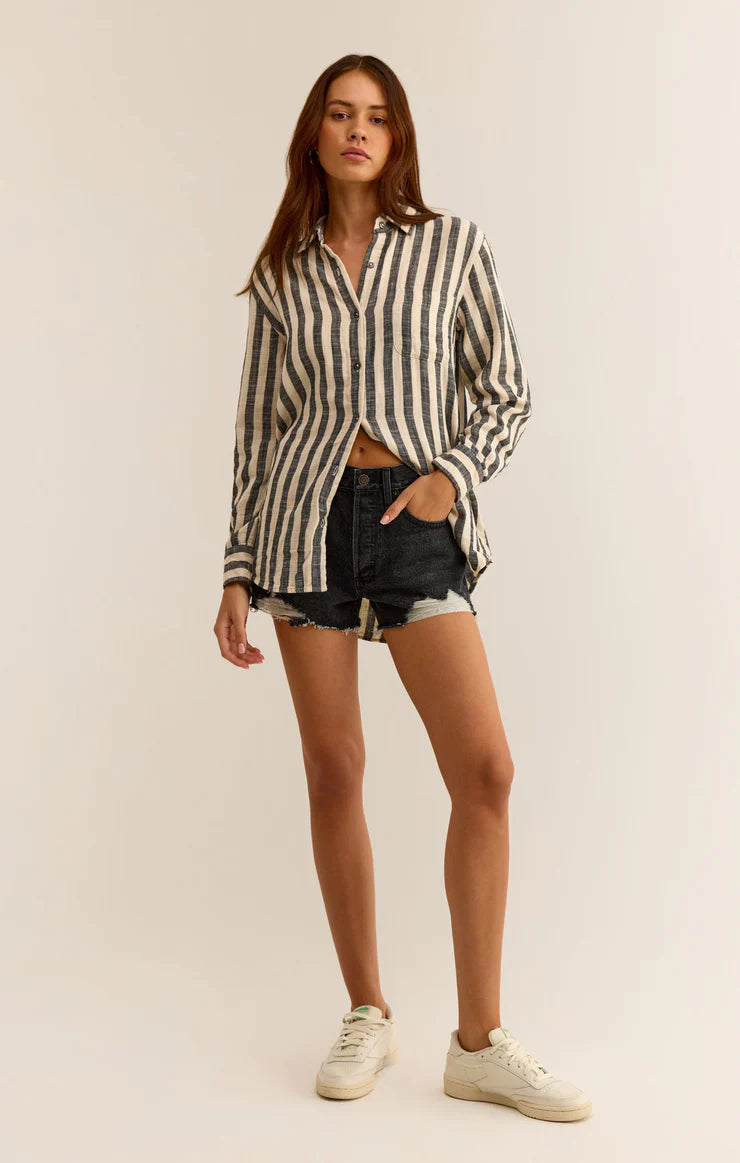 Classic Hi-Rise Denim Shorts