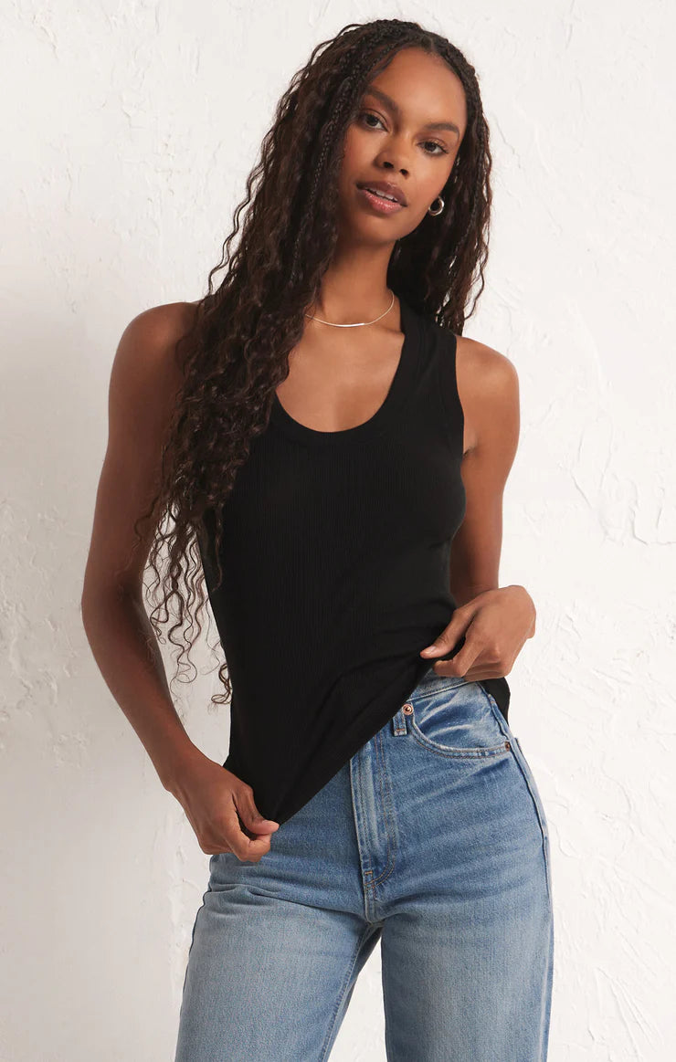 Sirena Rib Tank - Black