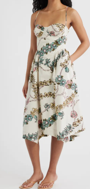 Cherish Cotton Midi  Ivory Combo