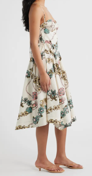 Cherish Cotton Midi  Ivory Combo