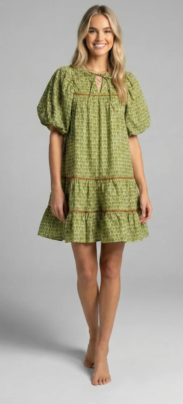 Lotus Jewel short dress