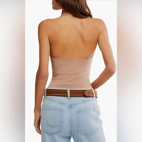 So Sleek Halter - Taupe