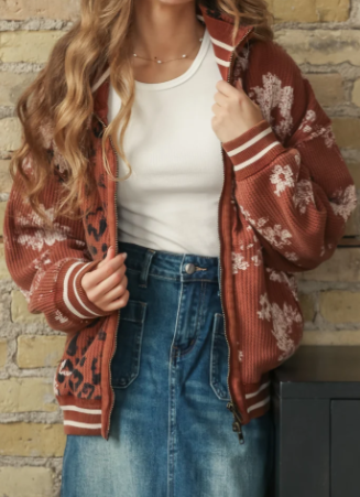Print Mix Cardi - Whisper Pink- Free People