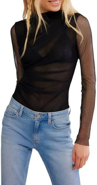 On My Way Mesh Bodysuit