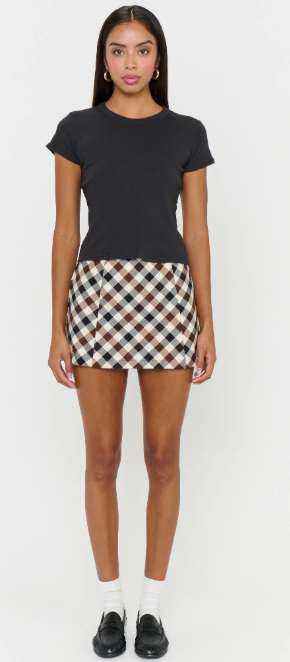 Gia Mini Skort- Spiced Plaid